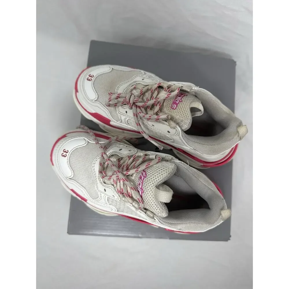 Balenciaga Triple S kids White Pink Size 33EU 2Y